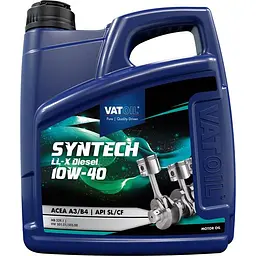 Моторна олива VATOIL SynTech LL-X Diesel 10W-40 4л (50783)