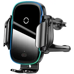 Держатель BASEUS Auto Lock Light Electric Holder with Wireless Charger 15W (WXHW03-01) - мініатюра 9