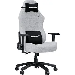 Крісло ігрове Anda Seat Luna Size L Grey Fabric (AD18-44-G-F) - мініатюра 2