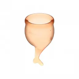 Satisfyer Feel Secure - набір менструальних чаш, 15 мл і 20 мл (Помаранчевий) - мініатюра 6