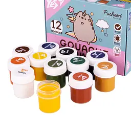 Гуаш Yes Pusheen 12кольор. 20мл 230402 - мініатюра 4
