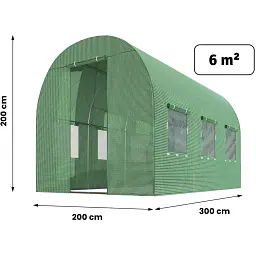 Теплиця-парник садова Plonos 6m2 2x3 м - мініатюра 3