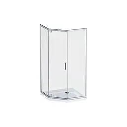 Душова кабіна Am.Pm Gem 5-corner Pivot 90x90 см без піддону хром матовий W90UG-405-090MT, Хром матовий