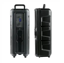Портативна колонка XO F55 Boat Double 20W Bluetooth 5.0 RGB караоке мікрофон + пульт - мініатюра 2