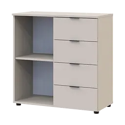 Комод Doros Рон 1 1 фасад 4 шухляды Кашемір 80х38х81 (41516043) - мініатюра 3