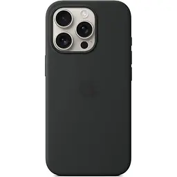 Оригінальний силіконовий чохол Apple Silicone Case with MagSafe для Iphone 16 Pro Midnight Black MYYJ3ZM/A - мініатюра 3