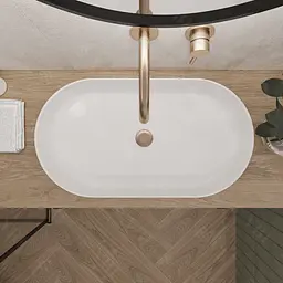 Умивальник VBI Verona 70 white накладний VBI-011302, Білий - мініатюра 3