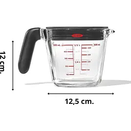 Мірна чаша OXO Good Grips Measuring скляна з кришкою 0.5 л (11397100) - мініатюра 6