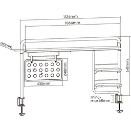 Настільна дошка-органайзер OfficePro DS253B Black [126561] - мініатюра 5