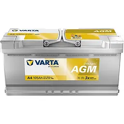 Акумулятор Varta Dynamic AGM 12В 105Аг 950А (EN) R+ (605901095) - мініатюра 2