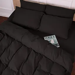 Постільна білизна MirSon 002 Black Фланель 220х240 King Size (2200009648243) - мініатюра 6