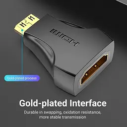 Перехідник Vention Mini HDMI to HDMI Black (AISB0) - мініатюра 3
