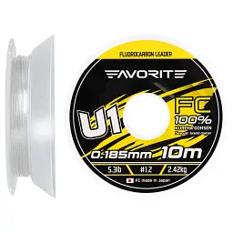 Флюорокарбон Favorite U1 FC 10 м 1.2/0.185 мм 5.3 lb/2.42 кг