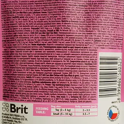 Беззерновий вологий корм для собак мініатюрних порід Brit Care Mini pouch курка і тунець в соусі 85 г - мініатюра 3