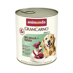 Вологий корм для собак Animonda Gran Carno Adult Deer with Apple з олениною та яблуком 800 г (арт.82484)
