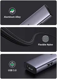 Хаб Ugreen Usb-C to 4xUsb 3.0 Hub CM473 (20841) - мініатюра 4