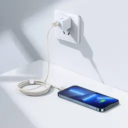 Кабель Baseus Lightning Crystal Shine Series Fast Charging Data Cable Type-C to Lightning 20W 1.2m Pink (CAJY001304) - мініатюра 4