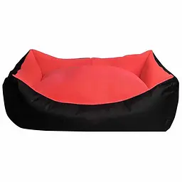 Лежак для собак Milord DONDURMA XL 95x70x2 см (чорний/корал)