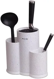 Колода для ножів Brash Stand потрійна пластикова Kamille Ø22х11 см Ø16х11 см kuh0007465 - мініатюра 6