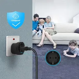Перехідник EU to UK 220V black Essager (ECTZH-YCC01-Z) - мініатюра 7