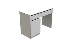 Стіл комп'ютерний Віто Ferrum-decor 750x1000x500 ДСП Біле 16 мм (FRD-104824) - мініатюра 2