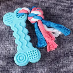 Жувальна іграшка-кістка з канатом для собак Derby Bone Shaped Dog Chew Toy - мініатюра 2