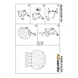 Бра Azzardo CALDO WALL AZ1004 - мініатюра 5