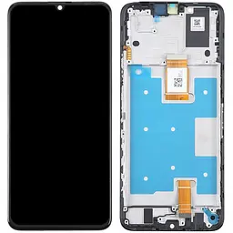 Дисплей Honor X7a чорний, оригінал PRC, з рамкою