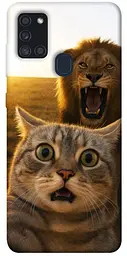 Чохол Demsky Shocked cat and lion для Samsung Galaxy A21s