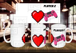 Чашка парна 2 "Players" 425 мл Темно-синя