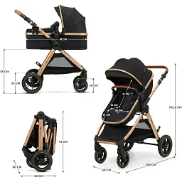 Універсальна коляска 2 в 1 Kinderkraft Esme Black (KSESME00BLK2000) - мініатюра 8