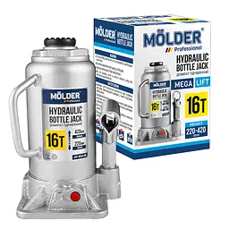 Домкрат гідравлічний пляшковий Molder 16 т 220-420 мм (MA29160) - мініатюра 2
