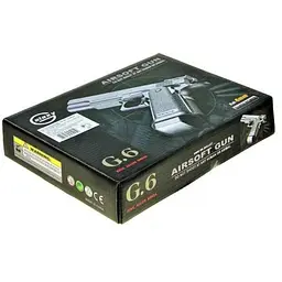 Страйкбольний пістолет Galaxy "Colt M1911 Hi-Capa" G6 метал