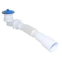Сифон для душового піддону Waterstal SE 3860 низький з гофрою 1 1/2″ 32×32/40/50 000017414