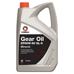 Трансмісійне масло Comma GEAR OIL EP80W-90 GL5  5л(EP80905L)