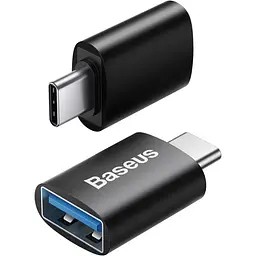 Адаптер Baseus Ingenuity Series Mini OTG Adaptor Type-C to USB-A 3.1 black (ZJJQ000001) - мініатюра 3