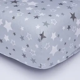 Простирадло на резинці Moon&Star Silver Stars Бязь Gold Люкс 150х200х20 см