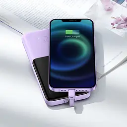 Портативна батарея Powerbank Baseus Elf Digital Display Fast Charge 10000 mAh 22.5W PPJL010005 Purple - мініатюра 5