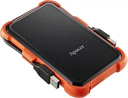 Зовнішній жорсткий диск Apacer 2.5` USB 2.0TB AC630 Black/Orange (AP2TBAC630T-1) - мініатюра 4