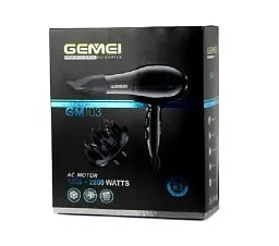 Фен для волосся Gemei GM-103 2200W Black (3_01280) - мініатюра 3