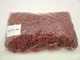 Банківські гумки, Plast, №30, червоні, 1,2 мм, діаметр 30 мм, 1 кг, для фіксації банкнот