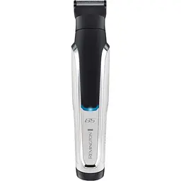 Набір для стрижки Remington G5 Graphite series для бороди, вусів, голови і тіла, акум., роторний мотор, насадок-9, кейс, сріблястий