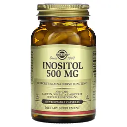 Інозитол Inositol 500 мг - 100 вег. капсул