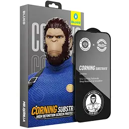 Захисне 2.5D скло Blueo Corning Gorilla Glass для Apple iPhone 14 Pro 6.1 Чорний