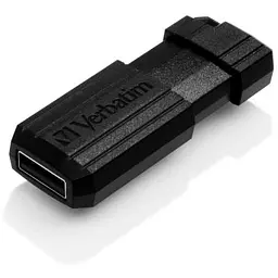 USB флеш накопичувач Verbatim 64GB Store 'n' Go PinStripe Black USB 2.0 (49065) - мініатюра 3