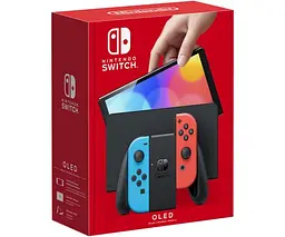 Ігрова консоль Nintendo Switch OLED model Neon Blue-Red - мініатюра 6