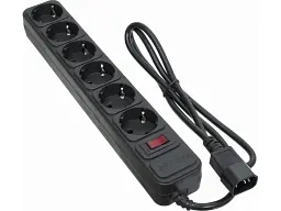 Мережевий фільтр-подовжувач Patron 1м Black (SP-1063U) - мініатюра 2