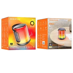 Bluetooth Колонка Borofone BR30 Auspicious colorful sports Black - мініатюра 2