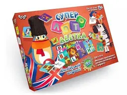 Настільна гра Супер лото Абетка, Danko Toys (укр/англ.)