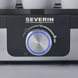 Яйцеварка Beurer Severin на 6 яєць 420Вт механічне керування пластик, сіро-чорна - мініатюра 4